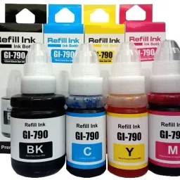HYNEAR GI-790 Ink Bottle Compatible For PIXMA G1000 G1010 G2000 G2010 G3000 Printers Black + Tri Color Combo Pack Ink Bottle-16