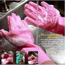 ProScrub Silicone Gloves – Multipurpose Cleaning Solution Wet and Dry Disposable Glove Set-image-10