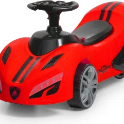 Kids Ride-On Push Car Sports Style with Music & Light(Age 1-5 Years) Lion Rider Red Tricycle-44