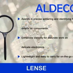 aldeco 16 Items Compact Soldering Iron Kit with Desoldering Pump & More Utility Tools 25 W Simple image 5