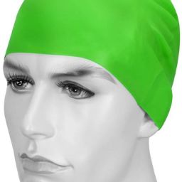 Unisex-Kids & Adults Adjustable Plain Flat Silicone Swimming Cap Swimming Cap-image-25