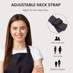 blackpoll Polyester Home Use Apron - Free Size image 2