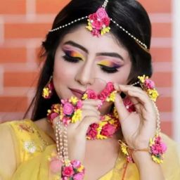 Fabric Pink, Yellow Jewel Set-image-28