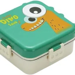 Super Dino Stainless Steel Bento Lunch Box – 3-Compartment 1 Containers Lunch Box-picture-4