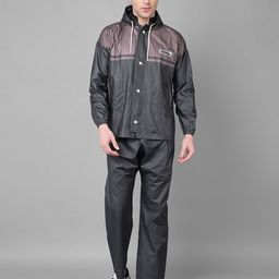 Dollar Rainguard Men's PVC Full Sleeve Solid Raincoat Colorblock Men Rain Suit-picture-5