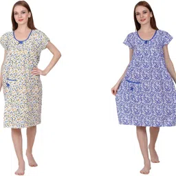 breezly Pack of 2 Women Nighty-picture-7
