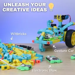 witblox Robo Gesture Sensor Kit for Kids, RC Car & Robotic Arm STEM Educational Toy image 5