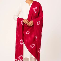 Viscose Blend Printed Red Women Dupatta-image-93