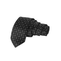 Alvaro Castagnino Men Black & Off White Printed Skinny Tie-image-56