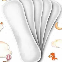 Dry Feel absorber Insert diaper liner for Adjustable, washable and reusable Cloth Diapers (Compatible with pocket diapers/cover diapers) Free size. Microfiber absorber - 5 layers (Pack of 5)-13