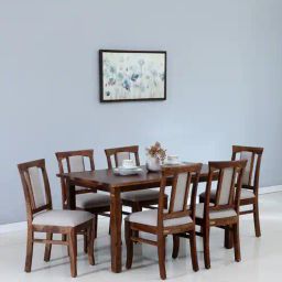 woodsworth from pepperfry Chetas Sheesham 6 Seater Dining Sets In Provincial Teak Finish-picture-30