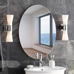18x24 Inch Wall Decor Plain Mirror Glass for Home, Bedroom, Living Room HD39 Bathroom Mirror-18
