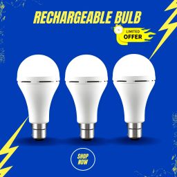 Rechargeable Emergency Bulb Inverter Bulb, 3Hr battery backup_Pack oF 3 UY208 3 hrs Bulb Emergency Light-image-62