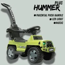 Speedy Hummer+ 4x4 Ride on Jeep for Kids I Music & Horn Steering with Backrest I Jeep Non Battery Operated Ride On-image-57