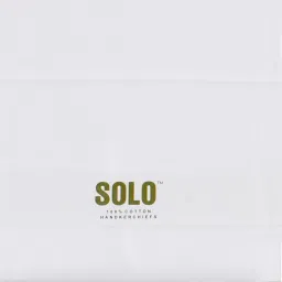 Solo WHITE TO WHITE COTTON ["White"] Handkerchief-image-5