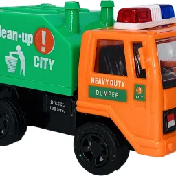 Small Size Made Of Plastic Indian City Clean Up Garbage Truck Basic Quality Scale Model Pull Back & Go | Made In India Toys |Toy Truck For kids | Use As Showpiece | Toys For Boys | Safe Quality Toys For Children-10