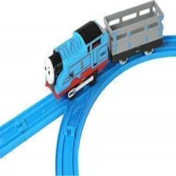 ktrs Train Track Set with Sound and Flashing Lights Train with Coal Wagon, Tanker image 3