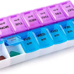 1Pc 14 Grids 7 Days Weekly pill Case Medicine Tablet Dispenser Organizer Container Pill Box-28