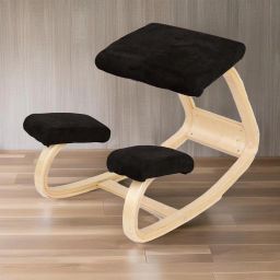 ™ Ergo Kneeling Yoga Meditation Chair with High Cushion Home Office Chair Fabric Office Arm Chair-image-9