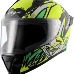 Bunny Black Neon Yellow Medium Motorbike Helmet-image-37