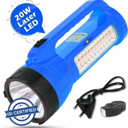 High Power 30W Laser Long Range Torch with 24 Led Side Emergency Light Torch-13