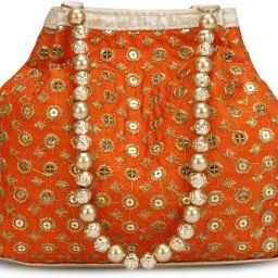 Women Orange Potli-image-19