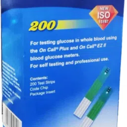 On Call Plus ( 50x4 )Hospital Pack 200 Glucometer Strips-11