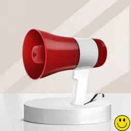 Handheld Megaphone with Siren, Microphone & Rechargeable for Outdoor EventsA245 Megaphone Portable Megaphone Siren Loudspeaker Function &Long Battery BackupW245 Outdoor PA System-10