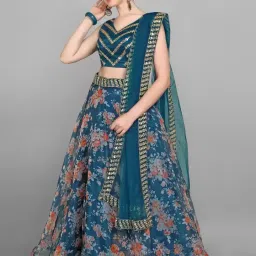 Digital Print Semi Stitched Lehenga Choli-image-73