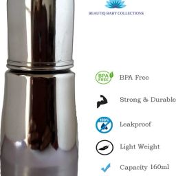 Complete Stainless Steel Baby Feeding Bottle 160ml - 160 ml-image-59