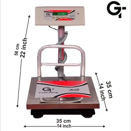 GRAMTECHNOLOGY GT Weighing Scale 150kg x 10g Weight Machine Double Display for Shop(14x14) Weighing Scale image 2