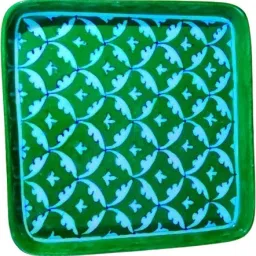 Blue Pottery Square Serving Trays for Dinning Table (Dry Fruit, Snacks)(TPT22) Tray-image-55