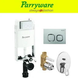 Half Frame Concealed Cistern, with divater body upper Pluto set of 1 pic 092 Dual Flush Tank-image-36