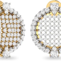 PC Jeweller The Mayra Yellow Gold 18kt Diamond Stud Earring-image-4