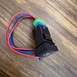 ride2joy Button Switch, Fog Lamp Switch Environmental Friendly with Cable for Car 1 Car Dash Switch Panel image 3