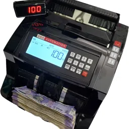AKS AUTOMATION Semi Value Note Counting Machine with Fake Note Detector for Banks & Retail Note Counting Machine image 2