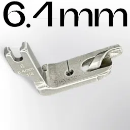 1/4 Hemming Boot 6.4mm Rolled Hem Foot For Industrial Sewing Machine Rolled Hem Presser Feet Single Needle Fat Bed Foot Pressure Foot Hemming with High Shank-12