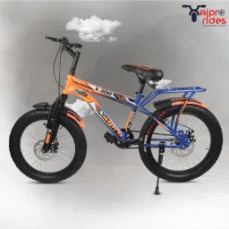 20T MAX300 ORANGE DOUBLE DISC SHOCKER BICYCLE FOR KIDS 20 T (inch) BMX Cycle-image-98