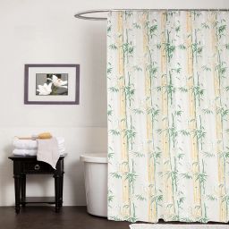 210 cm (7 ft) PVC Semi Transparent Shower Curtain Single Curtain-54