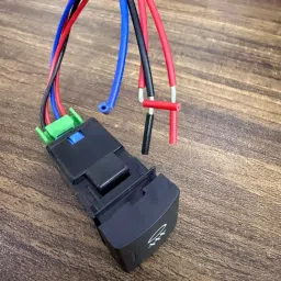 ride2joy Button Switch, Fog Lamp Switch Environmental Friendly with Cable for Car 1 Car Dash Switch Panel image 4