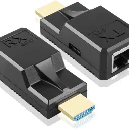 RuhZa HDMI to RJ45 60M Extender 1080P HDMI to RJ45 Cable Extender Lan Adapter-28