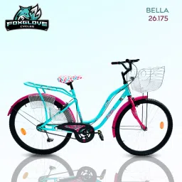 BELLA 26 INCH INBUILD CARRIER WITH SAREE GUARD CYCLE FOR AGE 10 PLUS YRS 26 T (inch) Road Cycle-18
