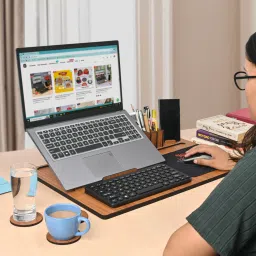 GIFT KYA DE Lap Desks All-in-1 Table Top for Laptop With Mouse Pad & Desk Organizer Coaster Laptop Stand-26