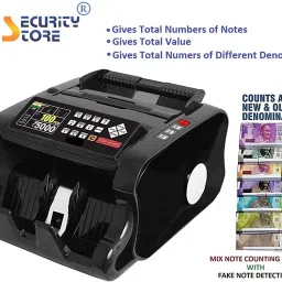 Security Store Multi Function Mix Value Money Counting Machine with MG,UV,IR Fake Note Detector Note Counting Machine image 2