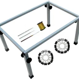 Box aari stand 24 X 16 inches with 24 clips 3 aari needles and zari thread Embroidery Frame-24