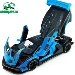 1/24 Big Lamborghini Essenza SCV12 Diecast Scale Model Metal Pull Back Toy car-13