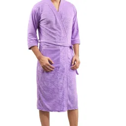 Mauve Free Size Bath Robe-image-37