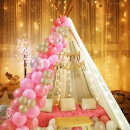 Happy Birthday Decoration Kit - 26 Pcs, Canopy Tent For Decoration-image-91