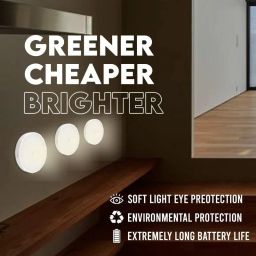Dwiza Enterprise Rechargeable USB LED Motion Sensor Light for Outdoor, Nightlight,Wardrob Motion Sensor Light image 3