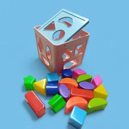 Baby Sorting Cube Toy with Colors-95